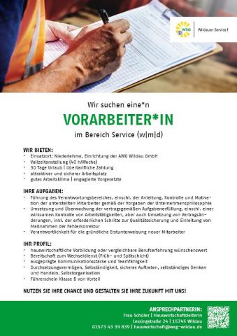 Vorarbeiter,Service,Wildau,Jobs,Stellenangebot,WSG,Arbeitsplatz,Servicebereich,Brandenburg,Karriere,Wildau,Jobangebot,Serviceleiter,Stellenanzeigen,Teamleiter,Servicemitarbeiter,Führungskraft
